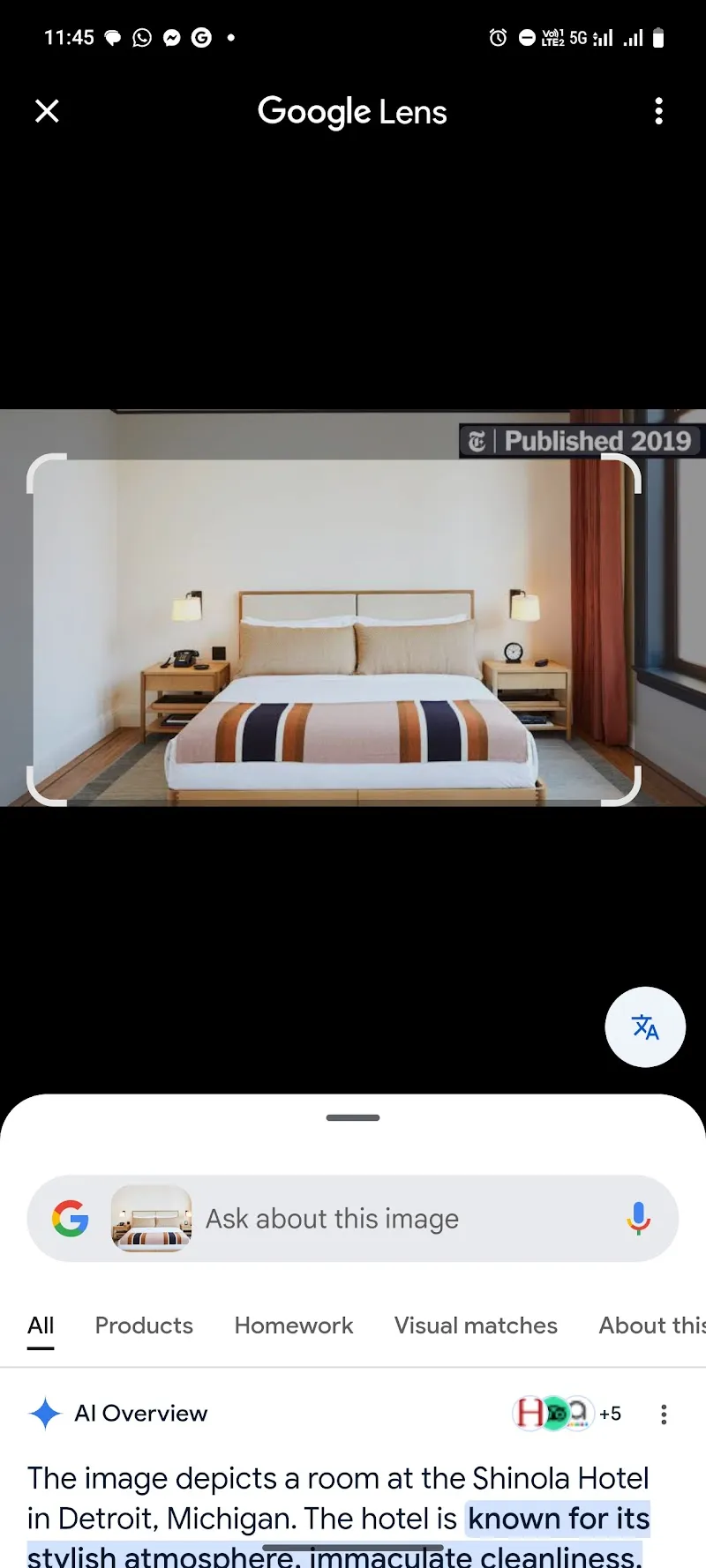 Room stay